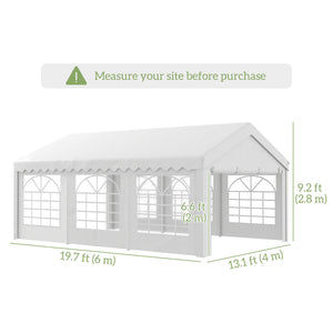 Wedding Tent with Sidewalls - Heavy Duty Party Tent, White