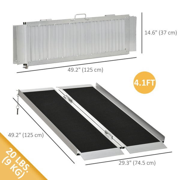 4ft Portable Aluminum Wheelchair Ramp