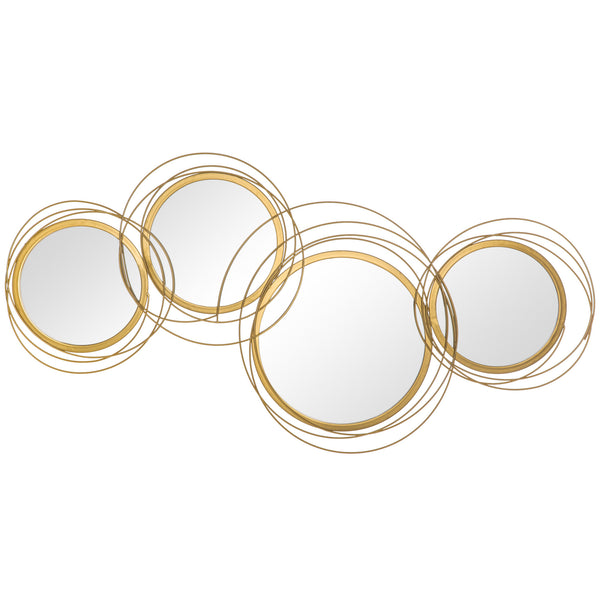 Wall decor, round mirror with frame
