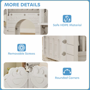 7-in-1 Toddler Slide, Grey