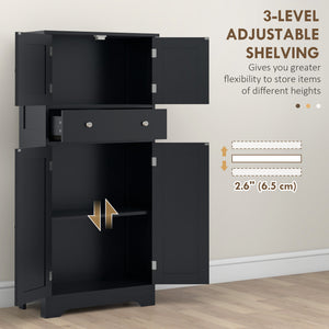 Kitchen storage unit, black