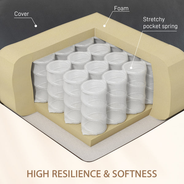 8-Point Vibration Massage Recliner Chair in Leather, Swivel, Black