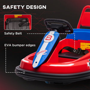 6V Bumper Car, Red