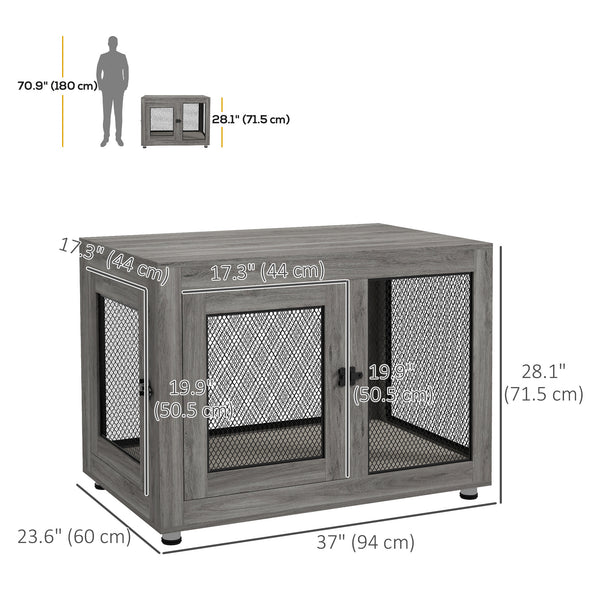 Crate furniture with waterproof cushion, gray