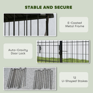 Metal chicken coop with water and UV resistant cover for 2 to 3 chickens