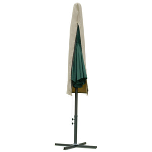 Parasol cover with zipper, beige