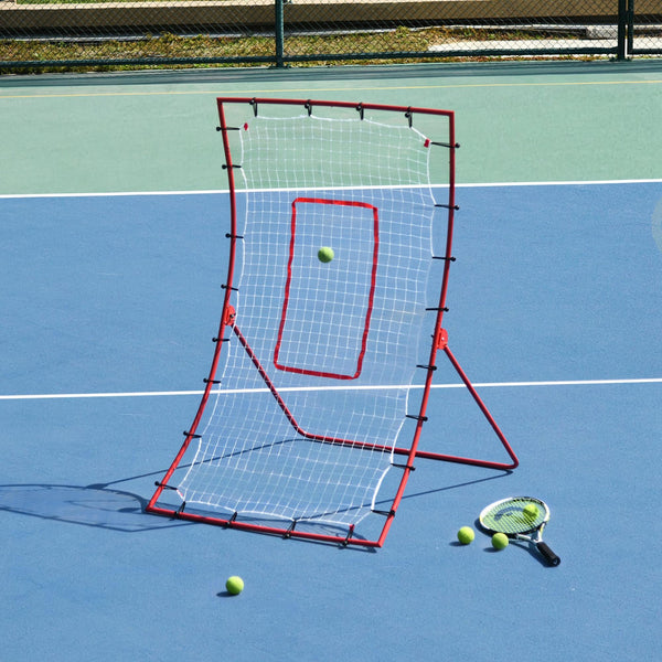 Adjustable rebound net with 5 angles