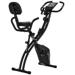 3-in-1 Folding Exercise Bike with 8-Level Magnetic Resistance, Black