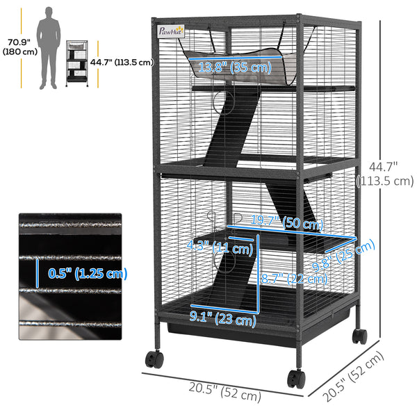 4-tier rolling cage