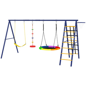 6 in 1 Kids Swing Set