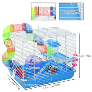 2-tier cage with tunnel system