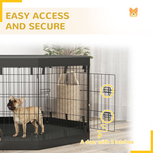 8-Panel Foldable Dog Playpen with Ground Stakes