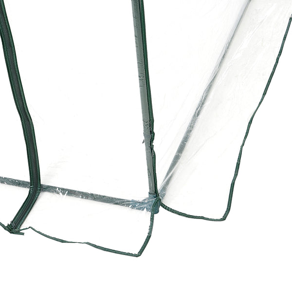 6.6' x 8.2' x 6.6' Tunnel Greenhouse, Garden Plant Shelter, Grow Tent with Roll-up Door, Clear