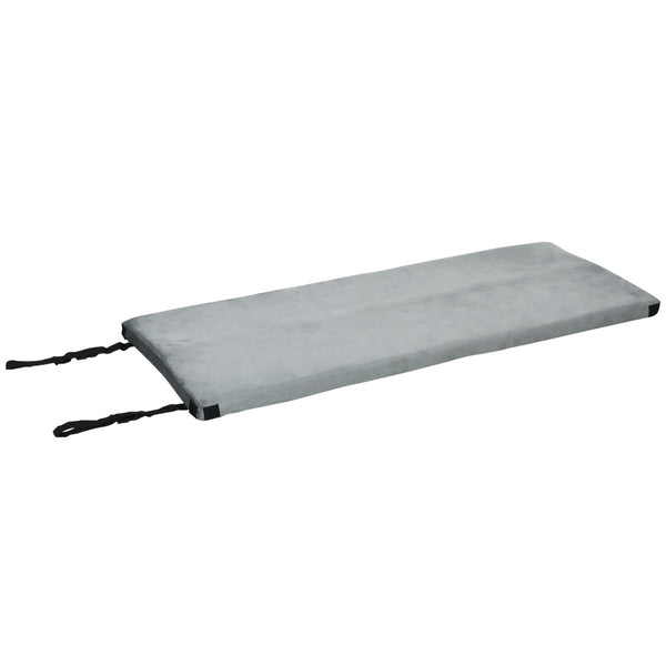 Memory foam floor mattress with carry bag, grey