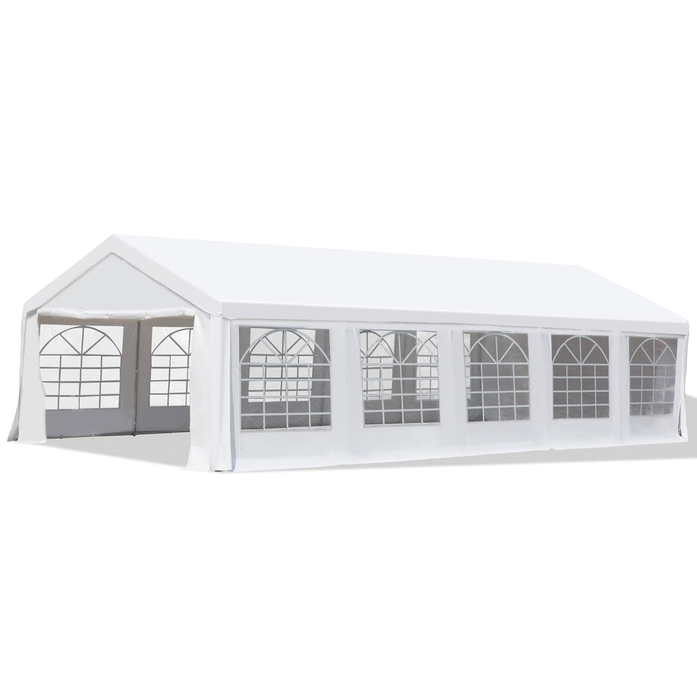 8.7 x 4.8 m Outdoor Party Tent with Removable Walls, White