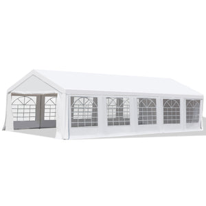 8.7 x 4.8 m Outdoor Party Tent with Removable Walls, White