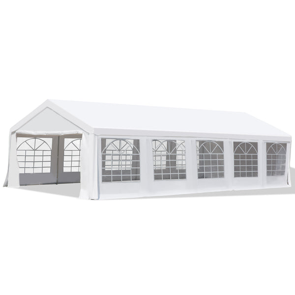 8.7 x 4.8 m Outdoor Party Tent with Removable Walls, White