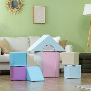 Set of 11 soft foam play blocks for children