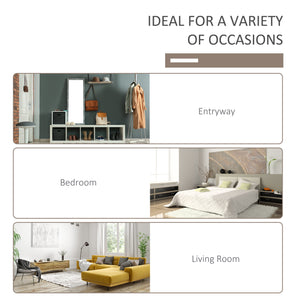 Hallway furniture with bench and shoe storage, white