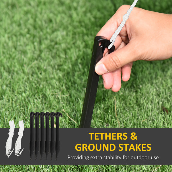 Inflatable polar bear and penguin, 1.80m tall, with Santa hats