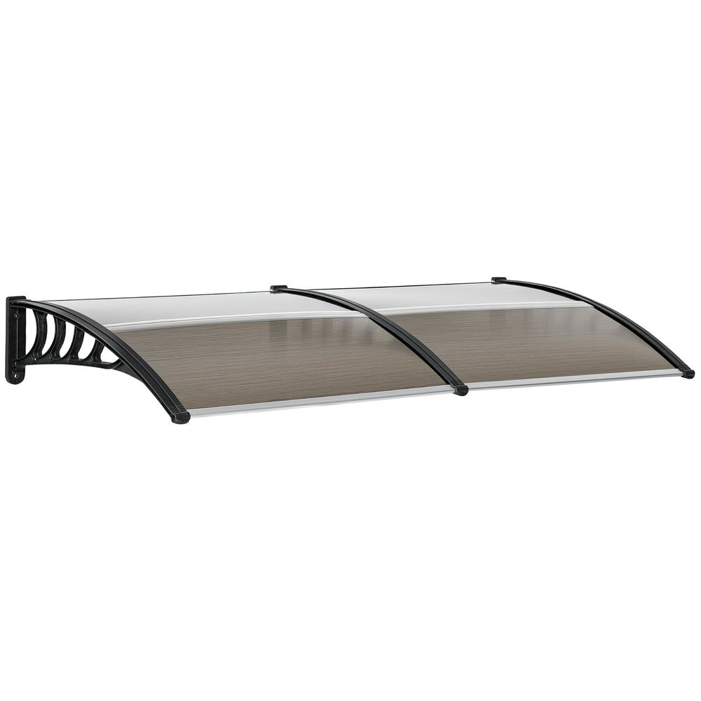 Door and window awning, 6.6 x 3.1 feet, brown