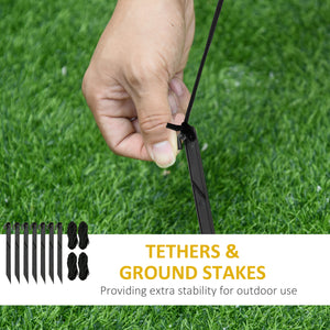 6ft Inflatable Christmas Tree with Santa and Dog