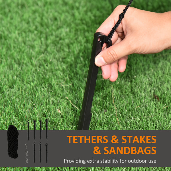 2.7m Halloween Inflatable Decoration Ghost Pumpkin Head, LED Display