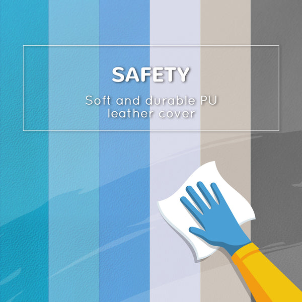 7 Piece Indoor Toddler Playset, Climb &amp; Crawl - Blue/Grey