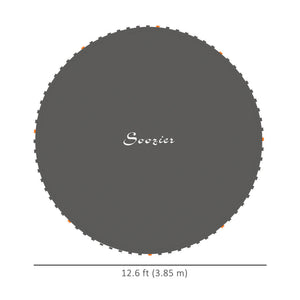 Replacement mat for 14-foot trampoline, black 