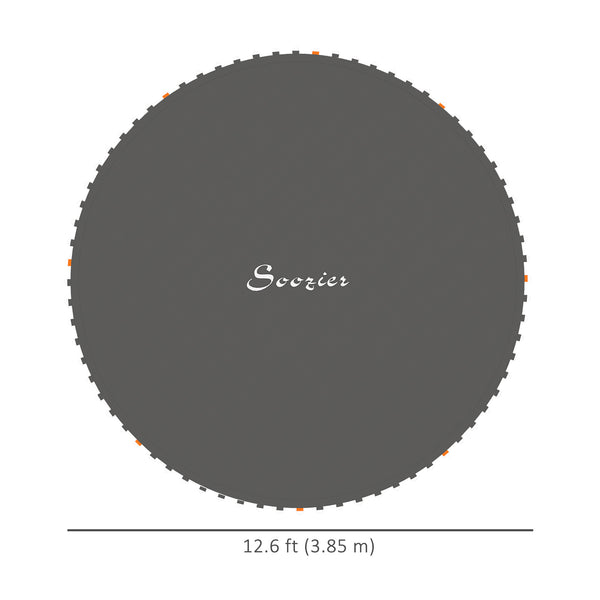 Replacement mat for 14-foot trampoline, black 