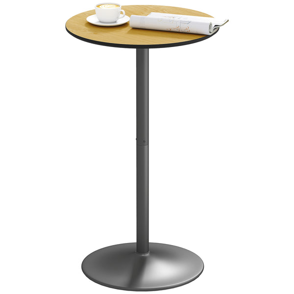 Round table with steel frame