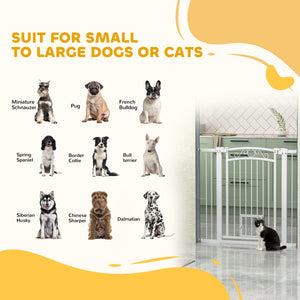 Dog gate with small door
