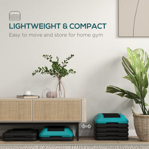 5-level height-adjustable stepper blue