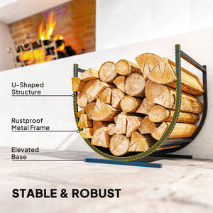 Heavy Duty 43cm Log Rack