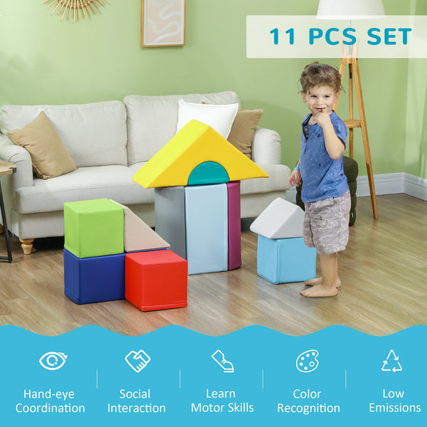 11 soft play blocks for climbing and crawling