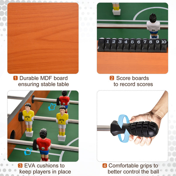 Wooden table football