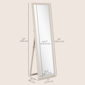 Full length mirror, white