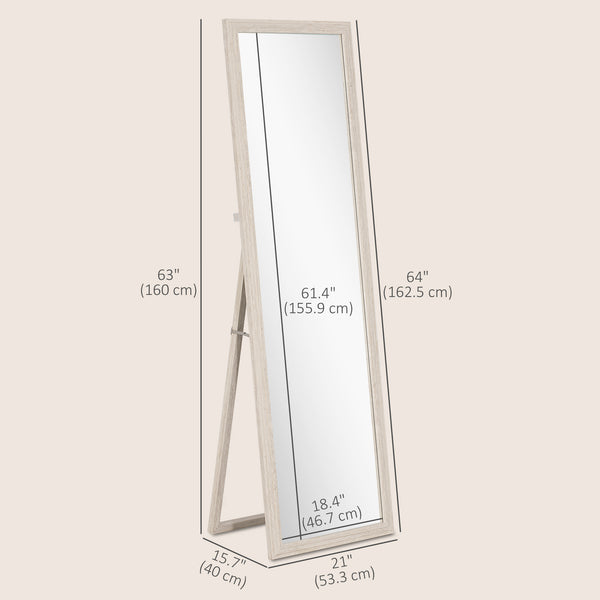 Full length mirror, white