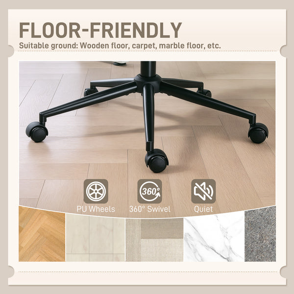 Grey cross-back office chair