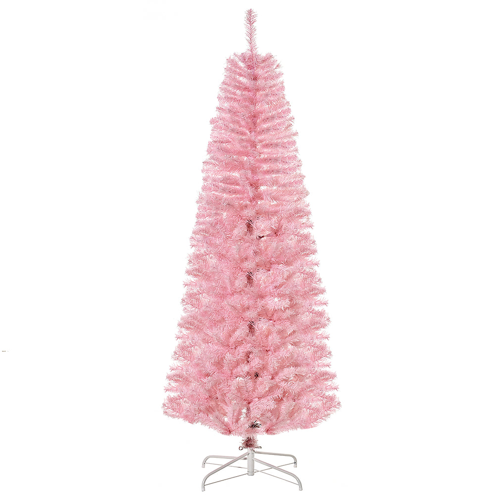 6ft Pink Pop-Up Artificial Christmas Tree