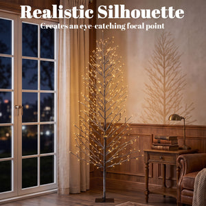 6 ft Frosted Warm White 328 LED Lighted Tree