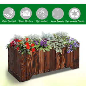 Raised planter for outdoor plants