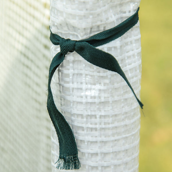 7' x 4' x 7' Garden Greenhouse with Roll-Up Door, Ideal for Plants, Herbs, Vegetables, White