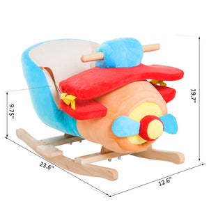 Plush Rocking Plane with Nursery Rhyme