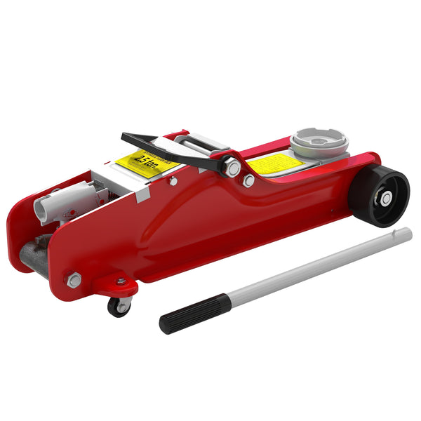 7.9 to 38.1 cm Low Profile Hydraulic Jack, 2.5 Ton (5,000 lb) Capacity, Red
