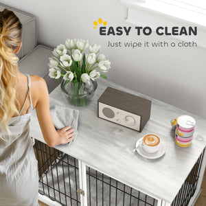 Crate furniture with washable cushion, grey