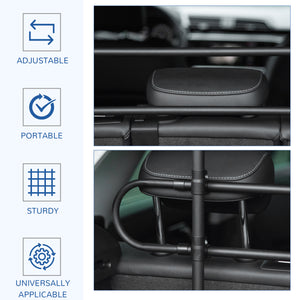 Adjustable safety barrier compatible with SUVs, cars, and vans