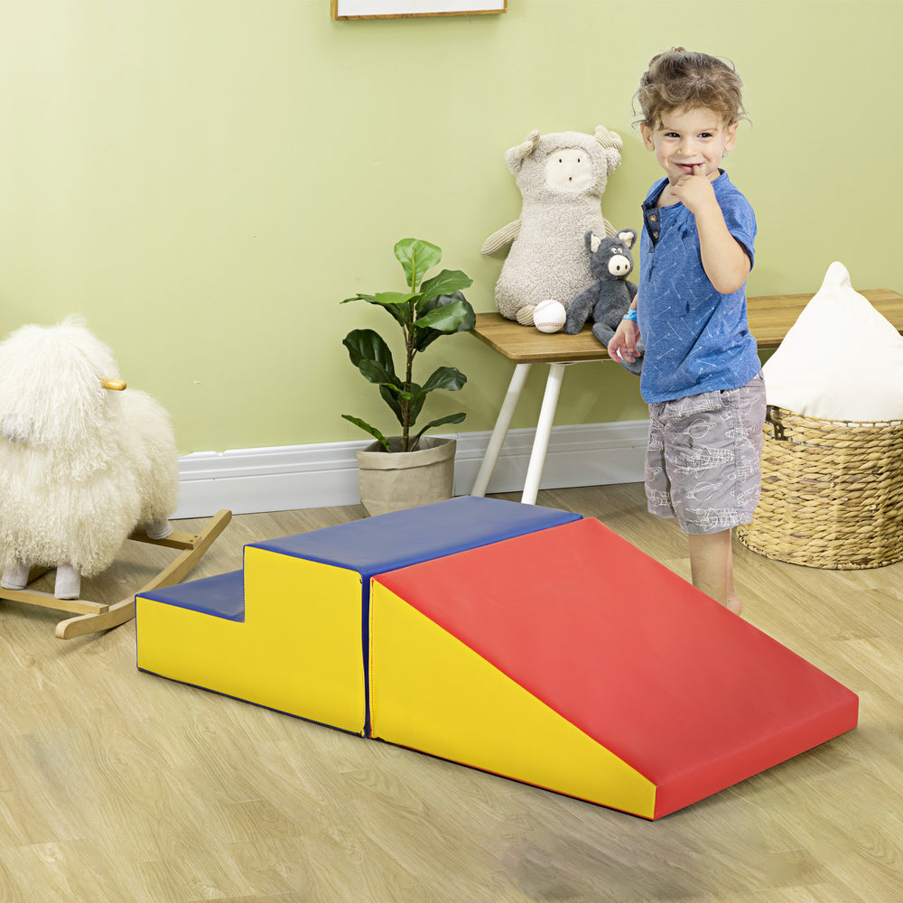 2-Piece Soft Play Set for Climbing and Crawling - Multicolor