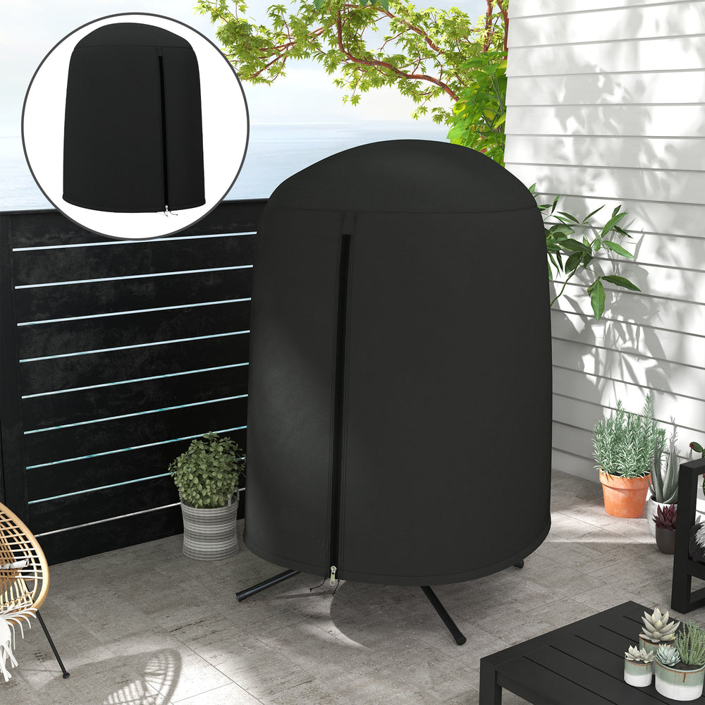 Egg Chair Cover, 420D Oxford Fabric Waterproof Anti-dust Furniture Protector for Φ50.4" x 74.8" H Stand, Black