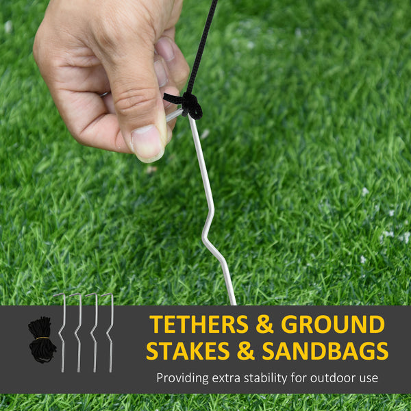 Halloween Inflatable Decoration Haunted Tree with White Ghost, Outdoor LED Display